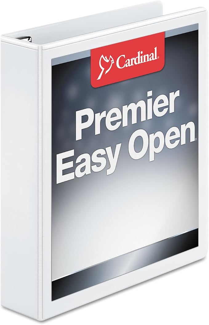 Cardinal 3 Ring Binder, 1.5 Inch Premier Easy Open Binder, ONE-Touch Locking - Image 7