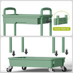 Sorgion 4 Tier Rolling Cart Organizer, Art Craft Diaper Bedside Snack Laundry - Image 5