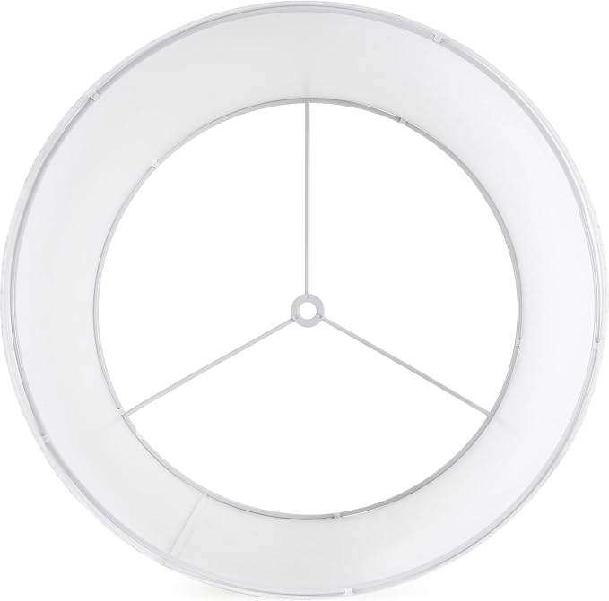 White Texture Lamp Shade Drum Lampshades Replacemnt - Image 4