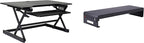 Rocelco 40" Large Height Adjustable Standing Desk Converter by Rocelco