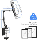 suptek Aluminum Alloy Cell Phone Desk Mount Stand 360° Tablet Stand and Holders - Image 9