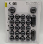 OHill Desk Cable Management Cord Organizer, 24 Pack Black Self Adhesive Cord - Image 7