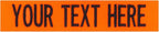Custom Uniform Name Tapes Solid Colors. Neon Orange Fabric, 3.5 Inch Hook by NORTHERNSAFARI