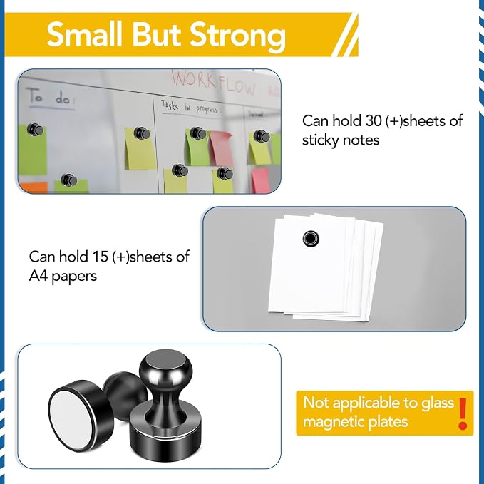 LOVIMAG Fridge Magnets 18Pcs Refrigerator Whiteboard Small Strong Magnet - Image 5