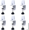 Adjustable Desk Divider Partition Clips, Sneeze Guard Support Clamps by Unknown