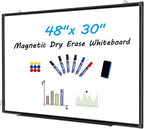 H-Qprobd 48"x30" Magnetic White Board Dry Erase Wall Mount Whiteboard by H-Qprobd