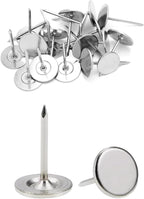 Silver Heavy Duty Thumb Tacks, Extra Long Push Pins by lengedhope