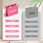 ANSOOK Plastic Hanging File Folders Letter Size, 3 Inch Reinforce Expanding - Image 6