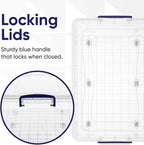 Superio Storage Bins with Lids, Stackable Totes, BPA Free, Odor Free, Organizer - Image 6