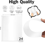 24 Sheets White Shimmer Cardstock 8.5 x 11 Metallic Paper, Goefun 80lb Card - Image 2