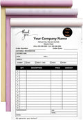 Custom Invoice Book in 3-Part /2-Part Receipt Book by Wasetell