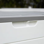 Decksplore 100 Gallon Outdoor Storage Box Waterproof Lockable Resin Deck Box - Image 4