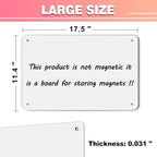 4 Pack White Magnetic Board, 17.5" x 11.4" Magnet Bulletin Board to Display - Image 2