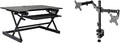 Rocelco 40" Large Height Adjustable Standing Desk Converter by Rocelco