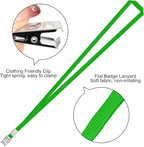 100 Pcs Clear Vertical Badge Id Card and 100 Pcs Lanyard, Reusable Lanyards - Image 3