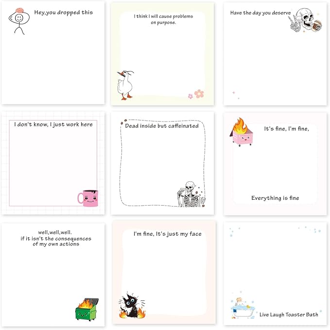 Lovarywow Funny Sticky Notes Gifts by Lovarywow