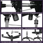 Gjpwyfdc Office Chair Tilt Control Mechanism Replacement 5.5'' X 6.7'' - Image 4