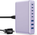 USB C Charger 300W USB C Charger Block 8-Ports GaN IV Fast Charging Station by APHUWJ
