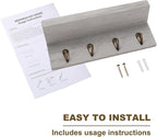 HRONRAD Rustic Key Holder for Wall, Farmhouse Wall Shelf - Image 7