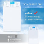 ValBox 6x9 Self Seal Security Catalog Envelopes 250 Count Small White Envelopes - Image 5