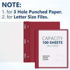 Feifeiya 48 Pack Plastic Report Covers - Image 3