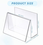 Vicenpal 2 Pcs Clear Acrylic Postcard Holder Business Card Holder Greeting Card - Image 2