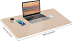 Leather Desk Pad, Mouse Pad, Non-Slip Desk Protector Mat, Leather Desk Blotter - Image 4
