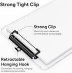 Zoenley A4 Plastic Clipboard Set of 12, A4 Transparent 8.5 x 11 Clip Board - Image 7