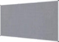 VIZ-PRO Large Fabric Bulletin Board/Foldable Notice Board Felt Gray, 96 X 48 by VIZ-PRO