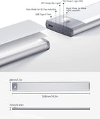 YIGER 2 Packs Under Cabinet Lights, 2000mAh Rechargeable 62 LED White Lighting - Image 5