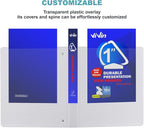 3 Ring Binder 1 Inch, ViVin Sturdy 1"-Slant D Ring Binder - Image 4