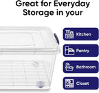 Superio Storage Bins with Lids, Stackable Totes, BPA Free, Odor Free, Organizer - Image 7