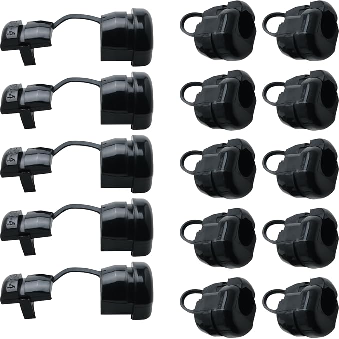ZCZQC 15PCS Round Cable Release Sleeve Gaskets Round Stress Relief Sleeves by ZCZQC