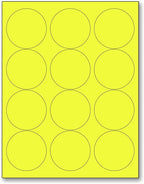 NextDayLabels - 8-1/2 x 11 Neon Color High Light Fluorescent Labels by NextDayLabels