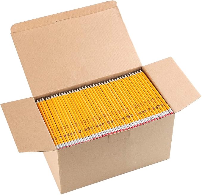 Madisi Wood-Cased #2 HB Pencils, Pre-sharpened, Bulk Pack, 1000 pencils by Madisi