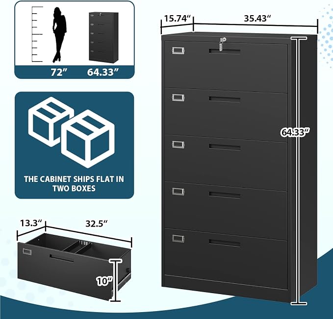 MIIIKO Lateral File Cabinet - Image 3