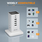 Charging Station 30W, TESSAN 9-in-1 Charger Blocks - Image 6
