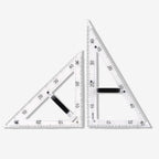 Magnetic Geometry Tool, Protractor, Triangle Rulers Easy Attachment Blackboard by CAQ