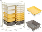 GOFLAME 15-Drawer Rolling Storage Cart, Craft Storage Cart - Image 3