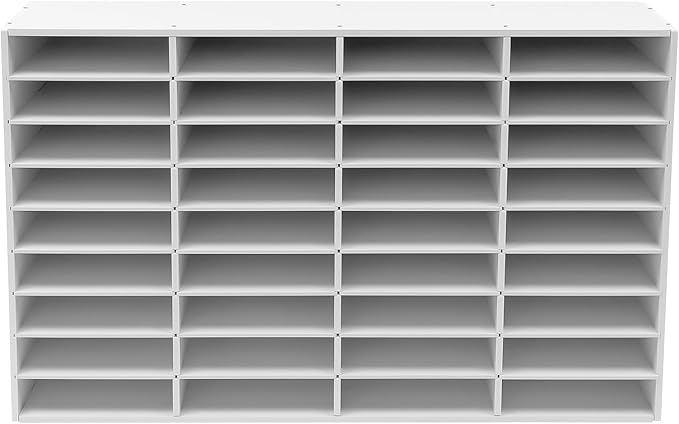 Literature Organizer with 36 Compartments | Adjustable Desktop File Sorter Mail by Unknown