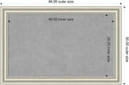 Amanti Art Silver Framed Magnetic Board 30x46 Large Vision Board - Image 2