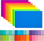 Index Cards 140-Count 5X8 Inch, 178GSM Heavyweight Set of 7 Fluorescent Colors by Magecubiku