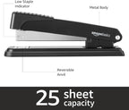 Amazon Basics Full-strip Metal Office Desktop Stapler, 20 Sheet Capacity - Image 2