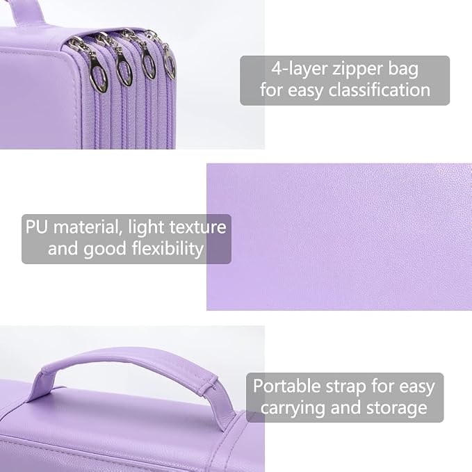 Vomgomfom Deluxe PU Leather Pencil Case - Image 3