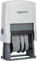 Amazon Basics Self-Inking Date Stamp, Rectangular, 2.56" x 1.69" x 4.13" by AmazonBasics