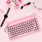 Adventurers Typewriter-Style Retro Mechanical Keyboard LED Backlight 83 Keys - Image 2