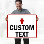 Custom Arrow, Custom Directional Sign, Up Arrow, 24x30 Inches, Rust Free .063 - Image 2