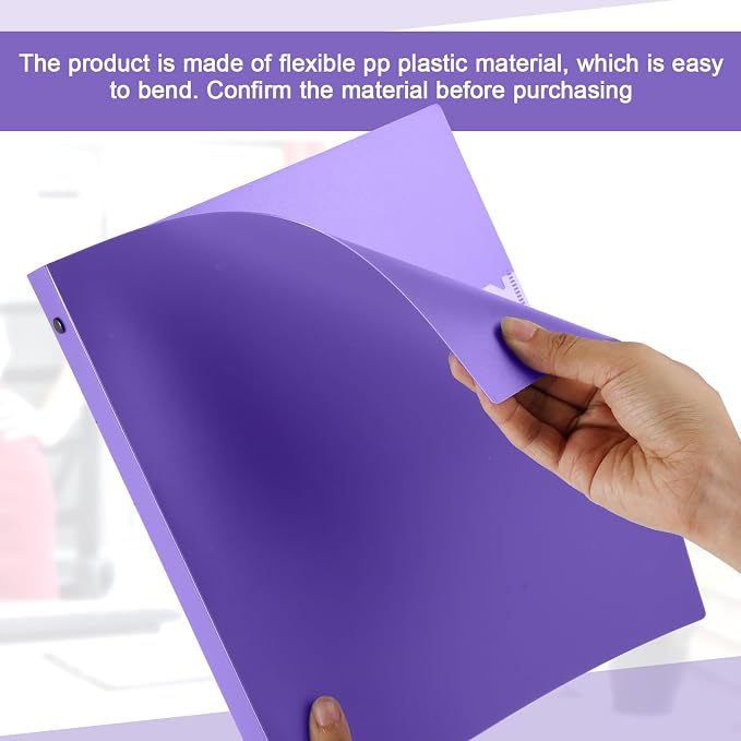 Henoyso 36 Pcs 3 Ring Binder 0.5 Inch Round Fits Letter Size 8.5'' x 11'' Paper - Image 4
