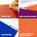 36 Pack Plastic File Folders Colored - Image 4