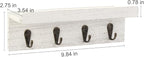 HRONRAD Rustic Key Holder for Wall, Farmhouse Wall Shelf - Image 6